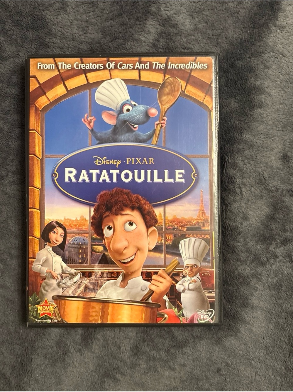 Disney Ratatouille DVD - Blue & Gold Cover